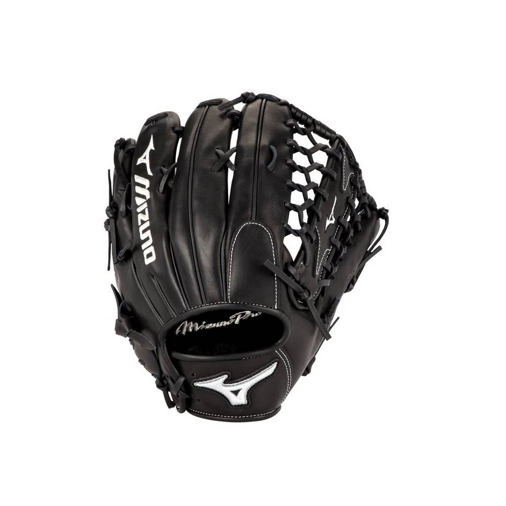 Luva Baseball Mizuno Pro Brett Gardner 12.75" - Homem - Pretas/Prateadas - TCKJG1590